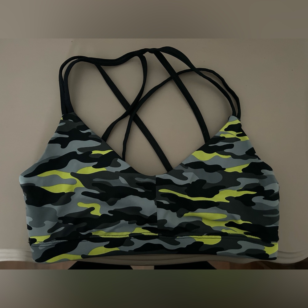 Camo sports bra